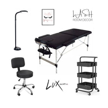 Load image into Gallery viewer, Lash extension bed chair, light, cart