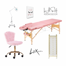 Load image into Gallery viewer, LUXGLAMCO Lash Extension Bed Chair Cart