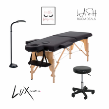Load image into Gallery viewer, Lash Extension Bed, Chair, Light (3pc set)