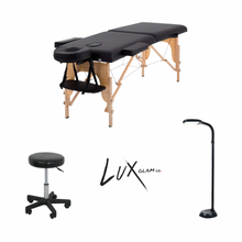 Load image into Gallery viewer, Lash Extension Bed, Chair, Light (3pc set)