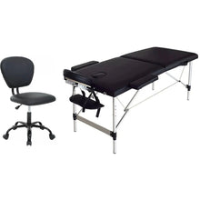 Load image into Gallery viewer, Lash Extension Bed &amp; Chair (2pc set) - Black, Pink
